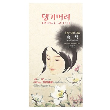 DAENG GI MEO RI, 草本染髮劑，黑色，1 套