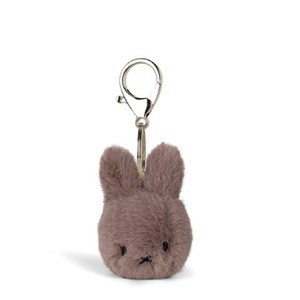 BON TON TOYS｜Miffy米菲兔環保毛絨鑰匙圈- 8cm 灰褐