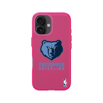 iPhone 16 Clear 粉漾桃 - NBA - Logo-曼斐斯灰熊 Memphis Grizzlies