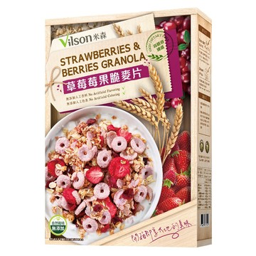 Vilson 米森 草莓莓果脆麥片  350g  1盒