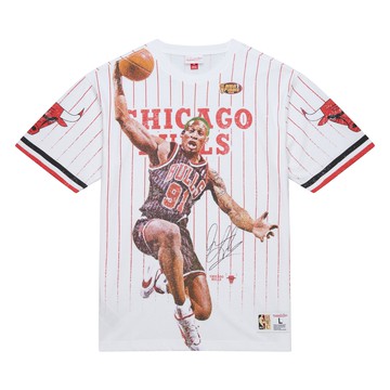 M&N PLAYMAKER PLAYER SS 復古LOGO 短袖上衣 公牛隊 Dennis Rodman