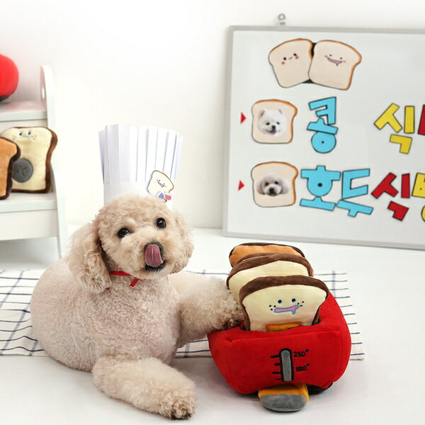 韓國【ParisDog】烤土司機發聲嗅聞玩具組 (寵物玩具)