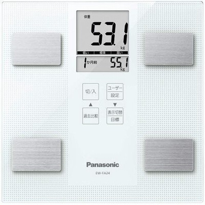 Panasonic 体重・体組成計 ホワイト EW-FA24-W パナソニック 〈EWFA24-W〉