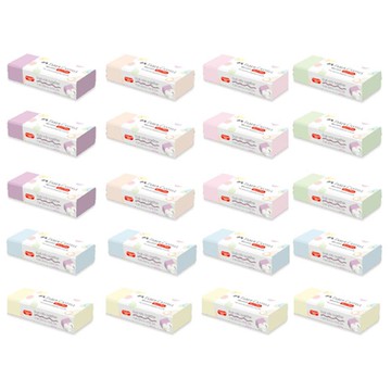 FABER-CASTELL 輝柏 無屑馬卡龍大型橡皮擦套組 187190  紫色+綠色+桃色+粉色+藍色+黃色  1組