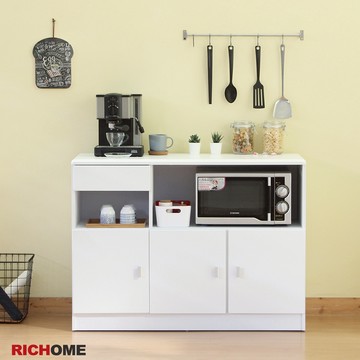 RICHOME 2色可選 多功能餐廚櫃 餐櫃 電器櫃 廚房櫃 微波爐架 收納櫃 玄關 廚房 DR197/DR133