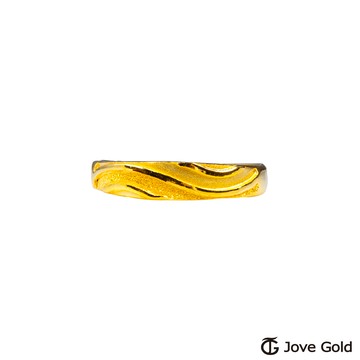 【JoveGold漾金飾】 兩情相悅黃金女戒指