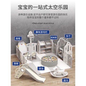 【圍欄室內遊戲圍欄】蘇寧嬰遊戲圍欄室內家用樂園安全爬行墊學步防護柵欄地上487