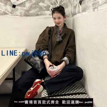 【臺灣公司】正確版|“蒸汽時刻”美拉德/格雷灰機車短款春秋夾克上衣外套