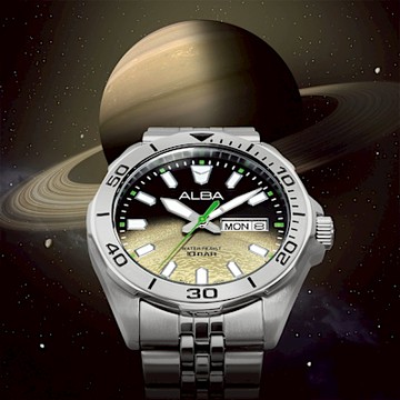 ALBA 雅柏 Planet Series 星系宇航 限量 Saturn 土星手錶 新春換新 送禮首選-42mm (AV3585X1/VJ43-X044U)