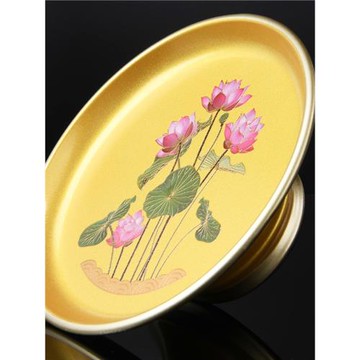 大供盤全套果盤財神家用供奉蓮花貢盤供果果盤上供用品觀音貢品盤