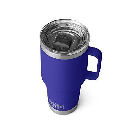 YETI Rambler oz Travel Mug, Stainless Steel, Vacuum Insulated with Stronghold Lid, Offshore Blue