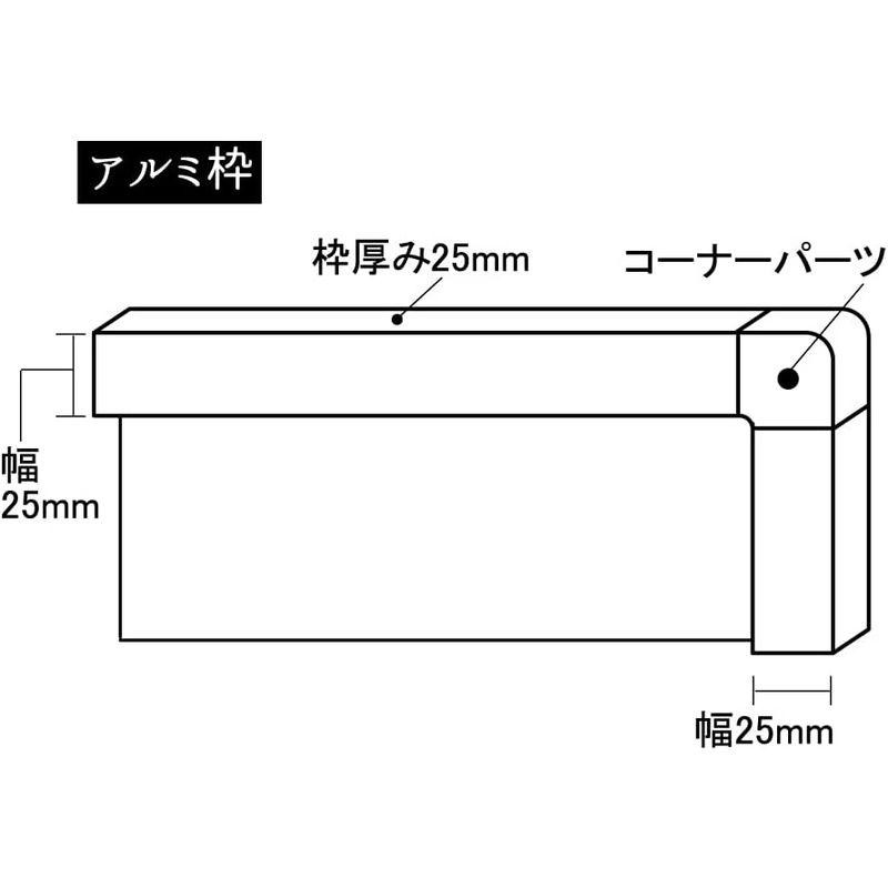 家具・インテリア ピン・マグネット両用掲示板壁掛け・木枠2WAY