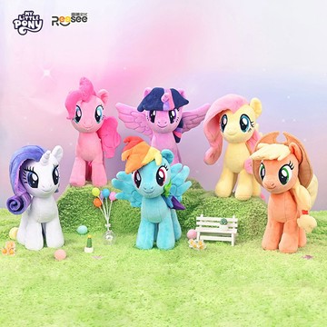 彩虹小馬12吋絨毛玩偶 碧琪/紫悅/柔柔/雲寶黛西/蘋果嘉兒/珍奇 娃娃 正版 振光玩具