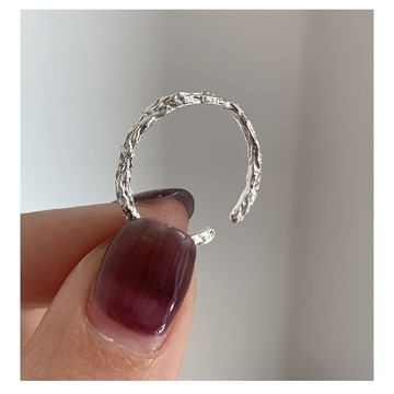 【臺灣發貨】枝條戒指女 食指簡約冷淡風 小衆設計感 ins皺紙樹枝創意 個性開口潮