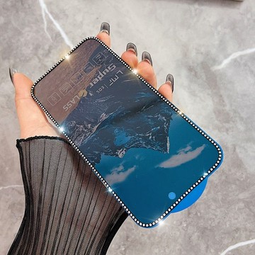 滿版鋼化防窺貼 电镀防摔晶钻 磨砂抗指紋 適用於iPhone 17E 16 15 14 13 12 Promax鋼化膜