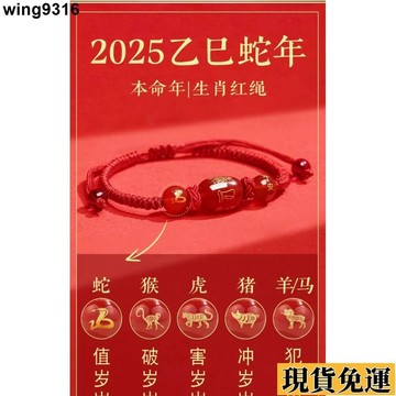 🌸限時低價免運🌸 2025年🙏🏻紫南宮過爐 開光🙏🏻本命年轉運紅繩手鏈 2025蛇年 本命年化解紅繩 十二生