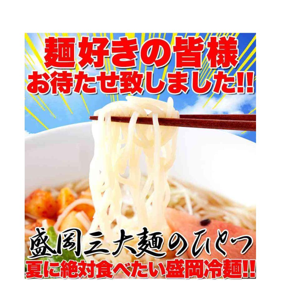 ゆうパケット出荷本場名産品!!老舗の盛岡冷麺４食スープ付き（100ｇ×4袋）