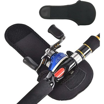 代貼標跨境現貨釣魚包路亞江釣魚線魚竿配件包水滴輪包漁輪保護套鑫弘-戶外運動