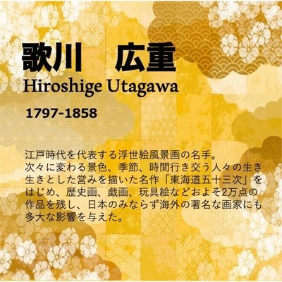アート額絵 歌川広重「日本橋 朝之景」東海道五十三次 日本画 浮世絵