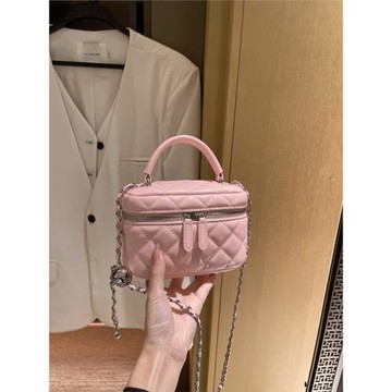 今年流行國風新中式迷你盒子包蛇骨鏈高級感小方包手提單肩斜挎女