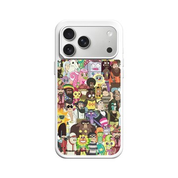 iPhone 17 Pro Max SolidX 白 - 瑞克和莫蒂 Rick and Morty - 外星寄生蟲