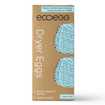 英國ECOEGG-乾衣機專用環保柔衣蛋(2入/粉藍柔軟舒棉)