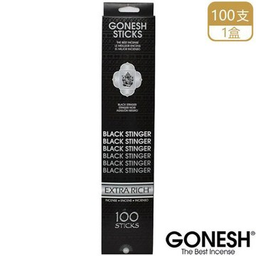 美國 GONESH BLACK STINGER 黑刺 精油線香 超值包 (100枝入)