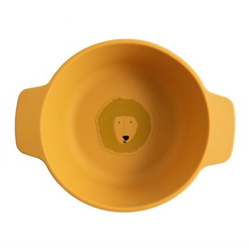 動物造型矽膠餐碗-陽光獅子-trixie