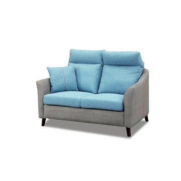 ASSARI-紅太郎雙人座亞麻貓抓皮沙發