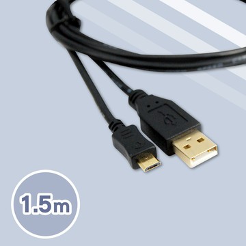 Cable USB2.0高速傳輸線A公-Micro USB公 1.5M(USBAMC5PP02BK)