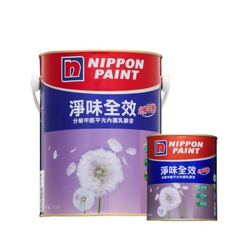 (組合) 立邦 淨味全效乳膠漆 蘭花白 (含一桶5L+一桶1L)