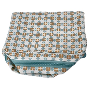 inBlooom 印花樂 衣物旅行收納袋  M 35 x 23 x 10.5cm  老磁磚橘橙繡球