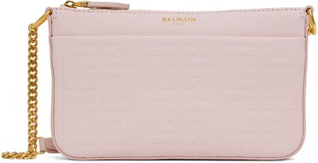 Balmain 粉色迷你 1945 Soft Zipped 单肩包