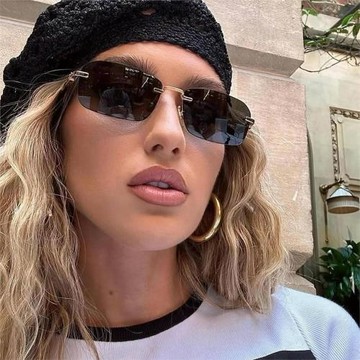 歐美新款方框太陽鏡女款INS風防曬墨鏡男跨境開車眼鏡sunglasses