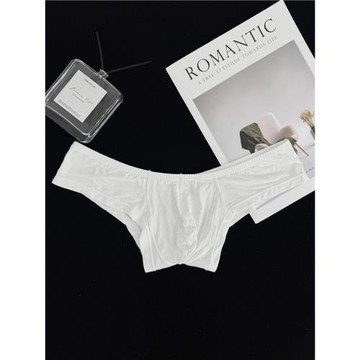 ADANNU男莫代爾性感半包臀U凸薄透氣舒適純色個性比基尼三角內褲