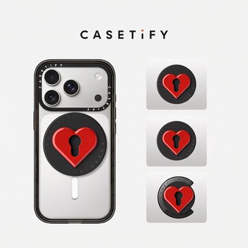 CASETiFY Snappy™ MagSafe 兼容愛心鎖扣手機支架