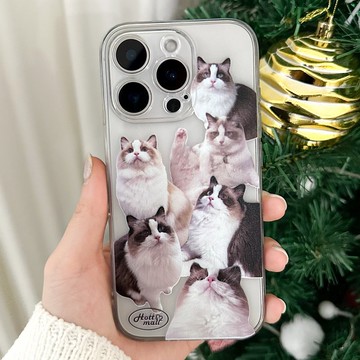 iPhone Galaxy Cat 防摔防刮透明手機殼