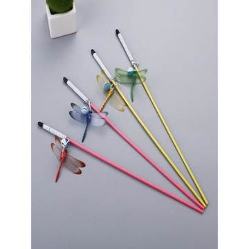 理想國簡約逗貓棒蜻蜓小飛蟲帶鈴鐺逗貓桿蝴蝶造型貓玩具寵物玩具