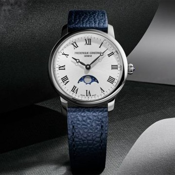 CONSTANT 康斯登 Slimline 羅馬月相石英女錶 手錶 夏日煥新提案 送禮推薦-30mm FC-206RS1S6