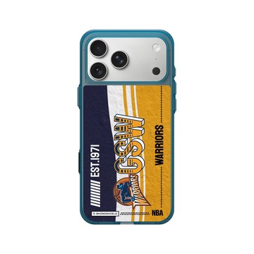 iPhone 17 Pro Max Clear (相機按鈕) 夜幕藍 - NBA - 復古球員卡-金州勇士 Golden State Warriors - Vintage Card