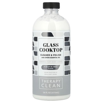 Therapy Clean, Glass Cooktop，清潔劑和檸檬拋光精油，16 液量盎司（473 毫升）