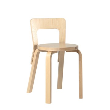 Chair 65 單椅（原木腳、原木椅面）