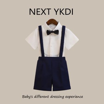 英國NEXT春夏季男童西裝套裝周歲寶寶生日花童婚禮英倫紳士演出服