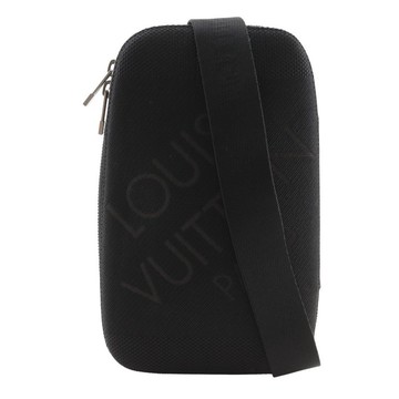【日本直送】Louis Vuitton Majeure 側背包 郵差包 採用 Damier Geant 帆布製成，黑色款，男士【二手品】