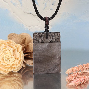 品牌經典 | 平安玉佩 | 銀曜石