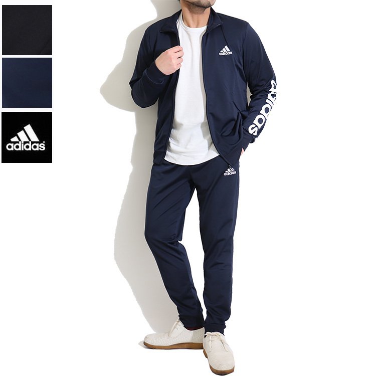 Adidas アディダス セット Primegreen エッセンシャルズ リニアロゴ トラックスーツ 上下セットアップ 通販 Lineポイント最大0 5 Get Lineショッピング