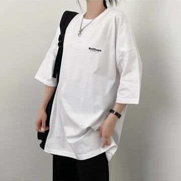 Vuja de 純棉 t恤 短袖衣服 上衣 oversize T恤 潮流衣服 夏天衣服 ins風 字母印花上衣 寬鬆