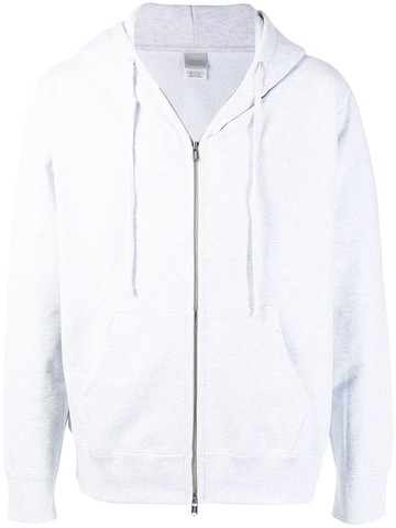 Suicoke - zip-up cotton hoodie - unisex - Cotton - S - Grey