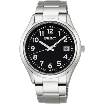 SEIKO 精工 經典簡約太陽能腕錶-39mm黑 SBPX155J/V157-0DX0D