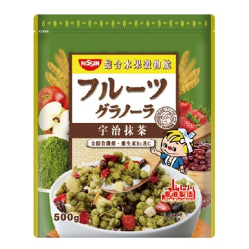 [家速配]日清宇治抹茶綜合水果穀物脆-500g